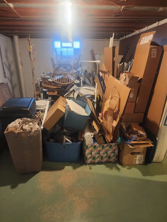 Roll-off dumpster container at job site for 8 Yard Dumpster Rental in McFarland